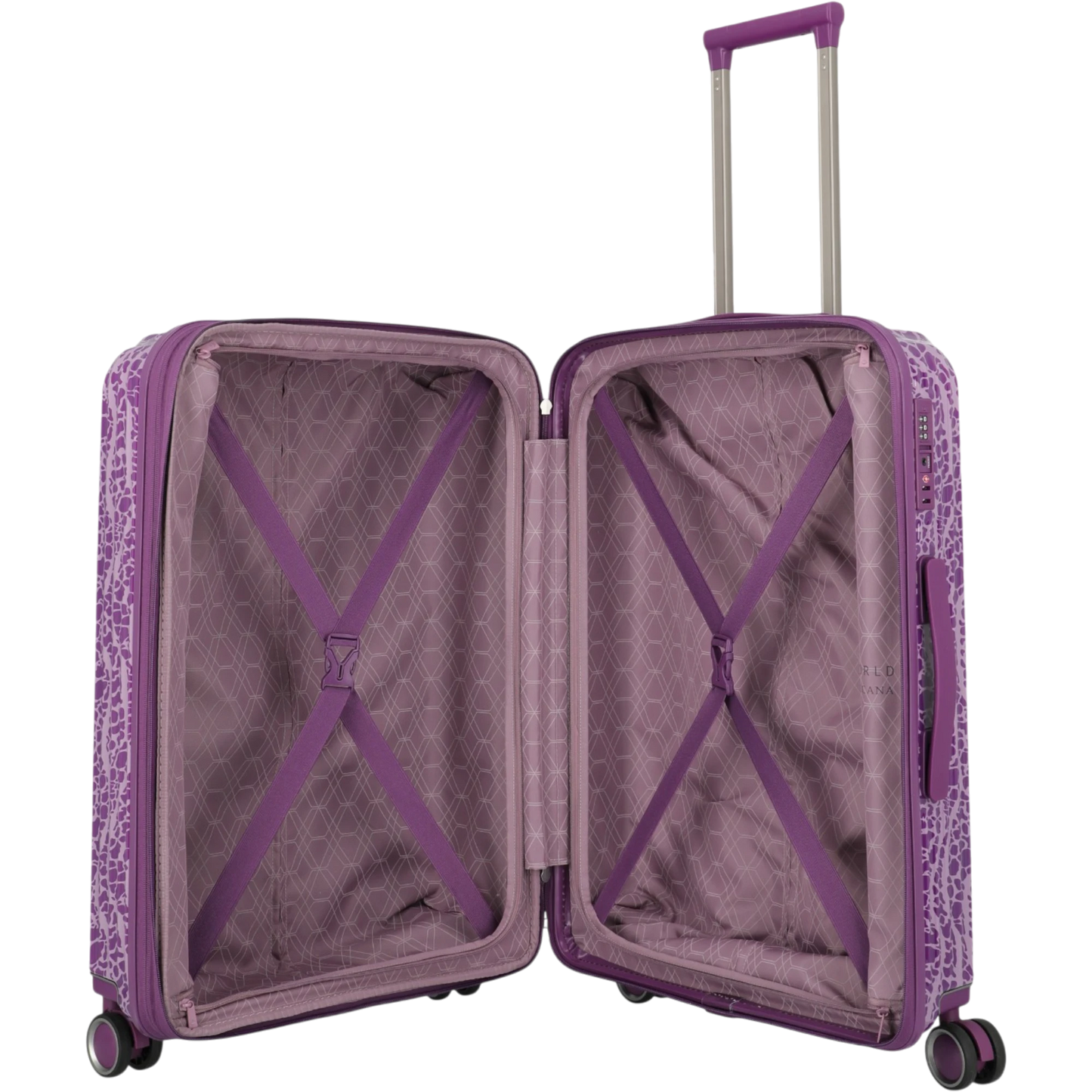Travelite Lascana Edition 4-Rollen-Trolley M 65 cm -Plum KOFFER-PLUS.COM