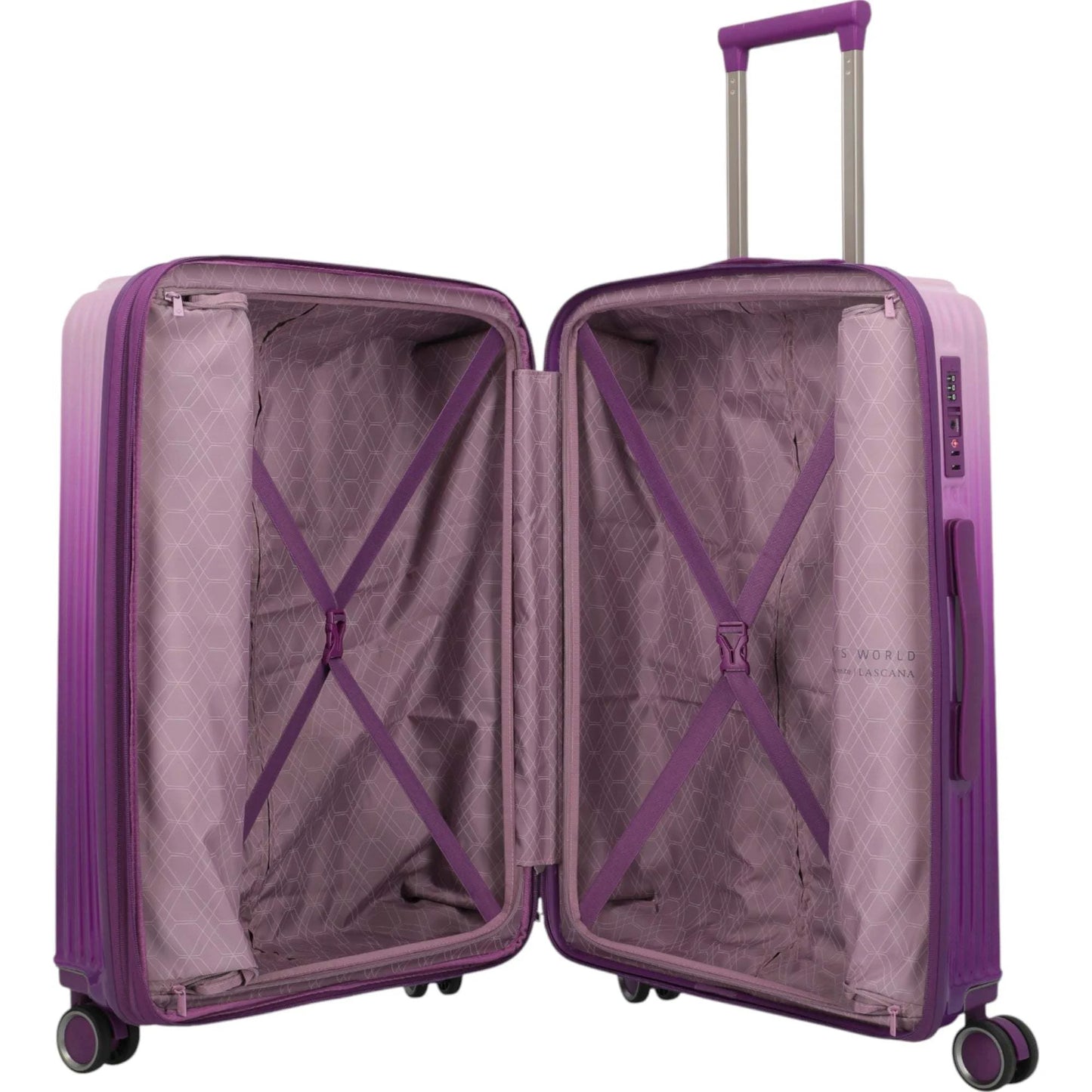Travelite Lascana Edition 4-Rollen-Trolley M 65 cm -Purple Degrade KOFFER-PLUS.COM