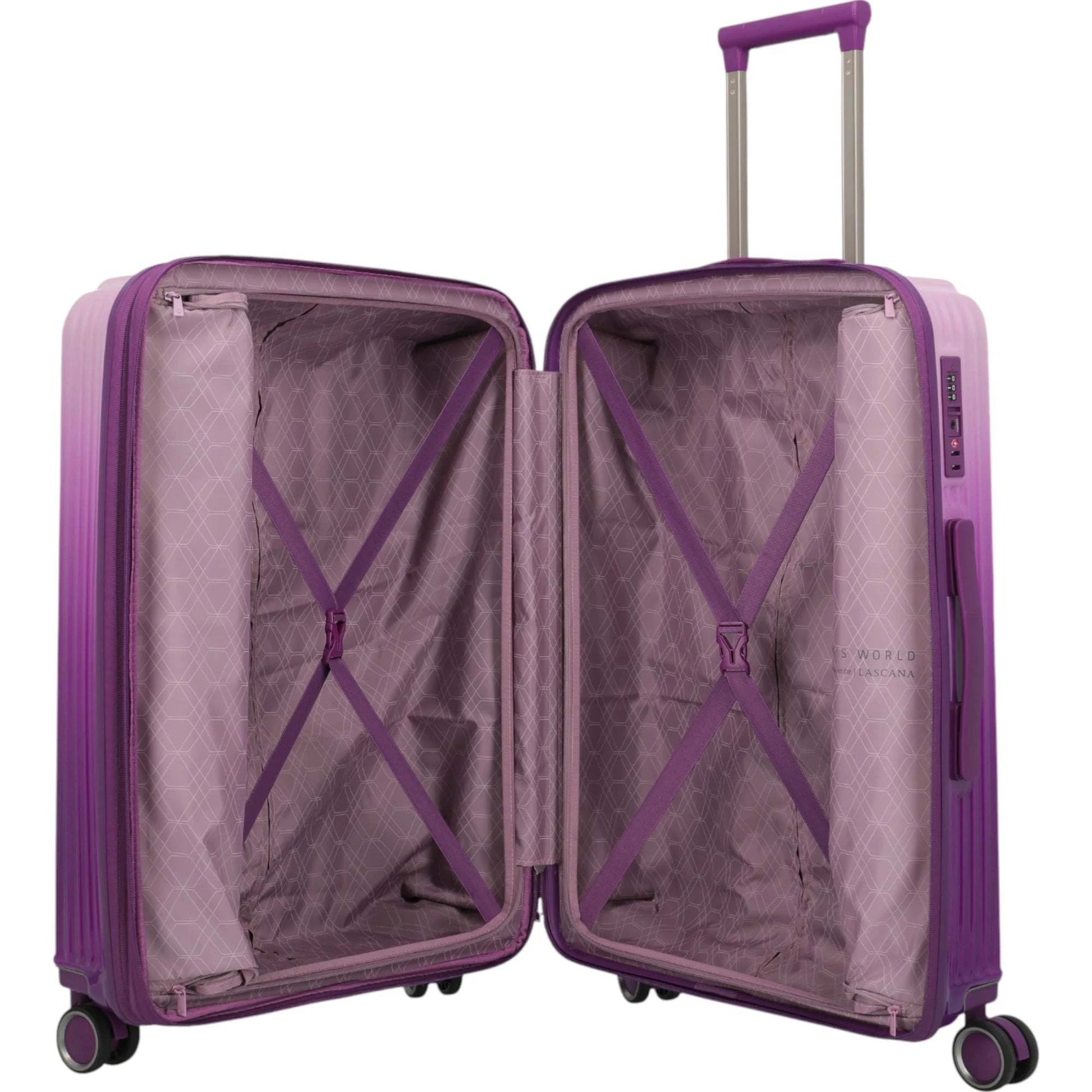 Travelite Lascana Edition 4-Rollen-Trolley M 65 cm -Purple Degrade KOFFER-PLUS.COM