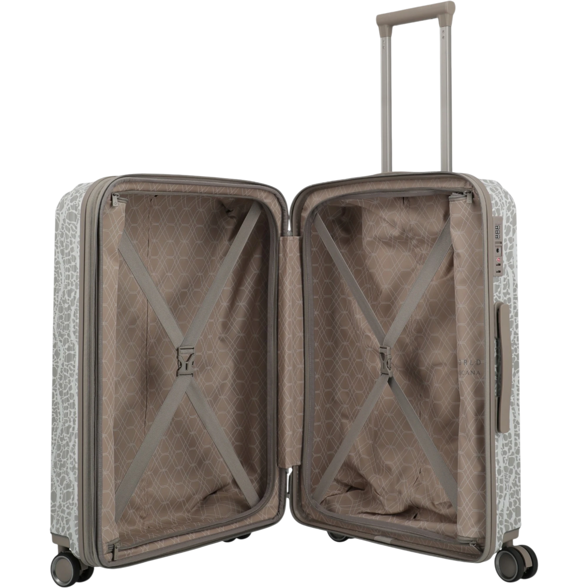 Travelite Lascana Edition 4-Rollen-Trolley M 65 cm -Champagne KOFFER-PLUS.COM