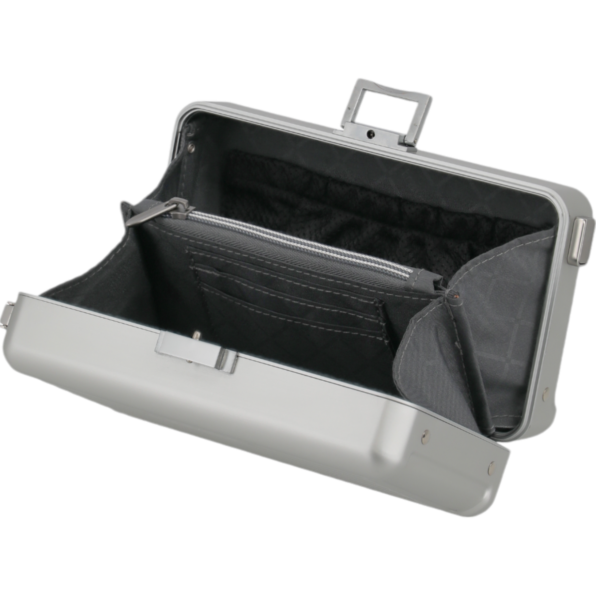 Travelite Next Minicase aus Aluminium 20 cm -Silber KOFFER-PLUS.COM