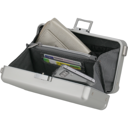 Travelite Next Minicase aus Aluminium 20 cm -Silber KOFFER-PLUS.COM