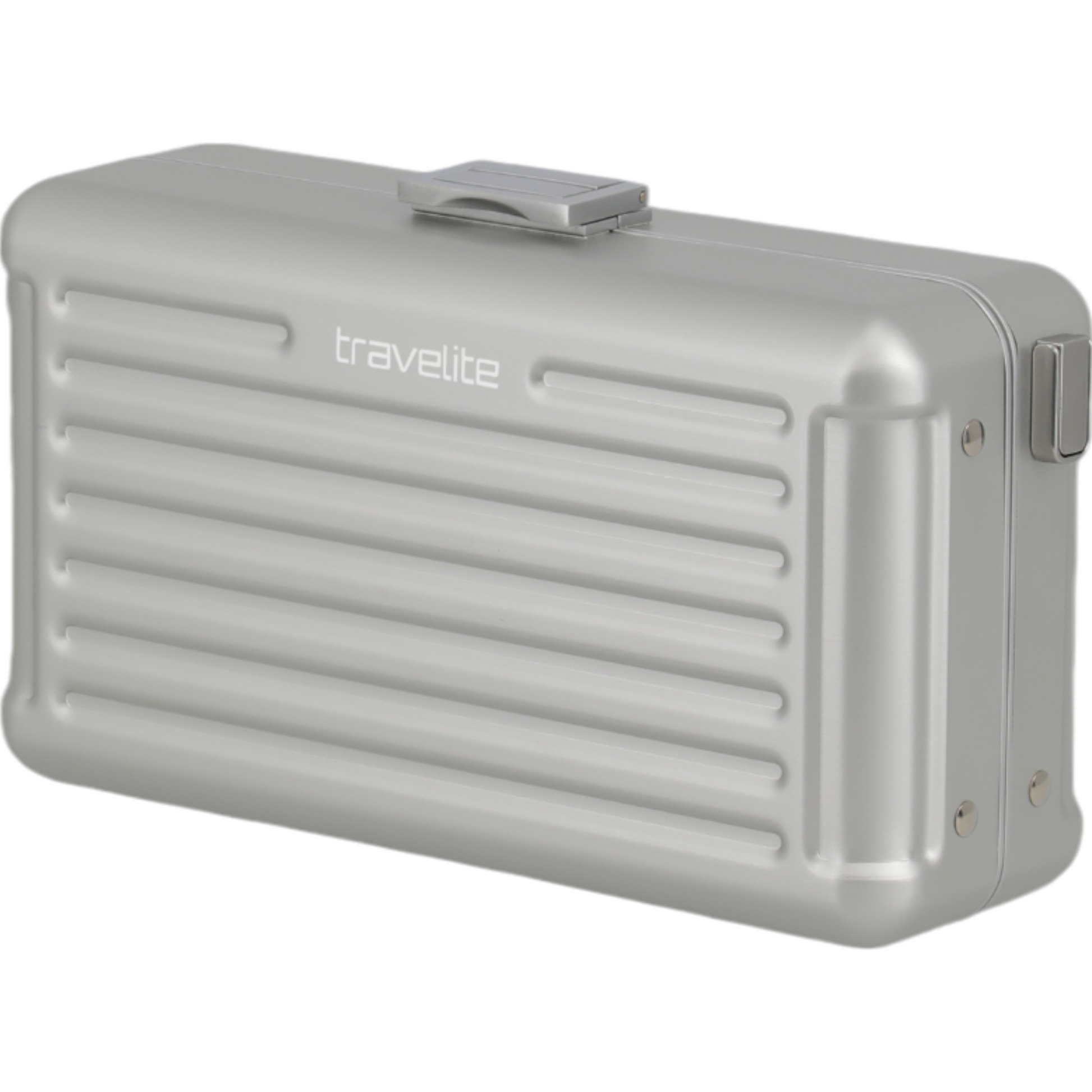 Travelite Next Minicase aus Aluminium 20 cm -Silber KOFFER-PLUS.COM