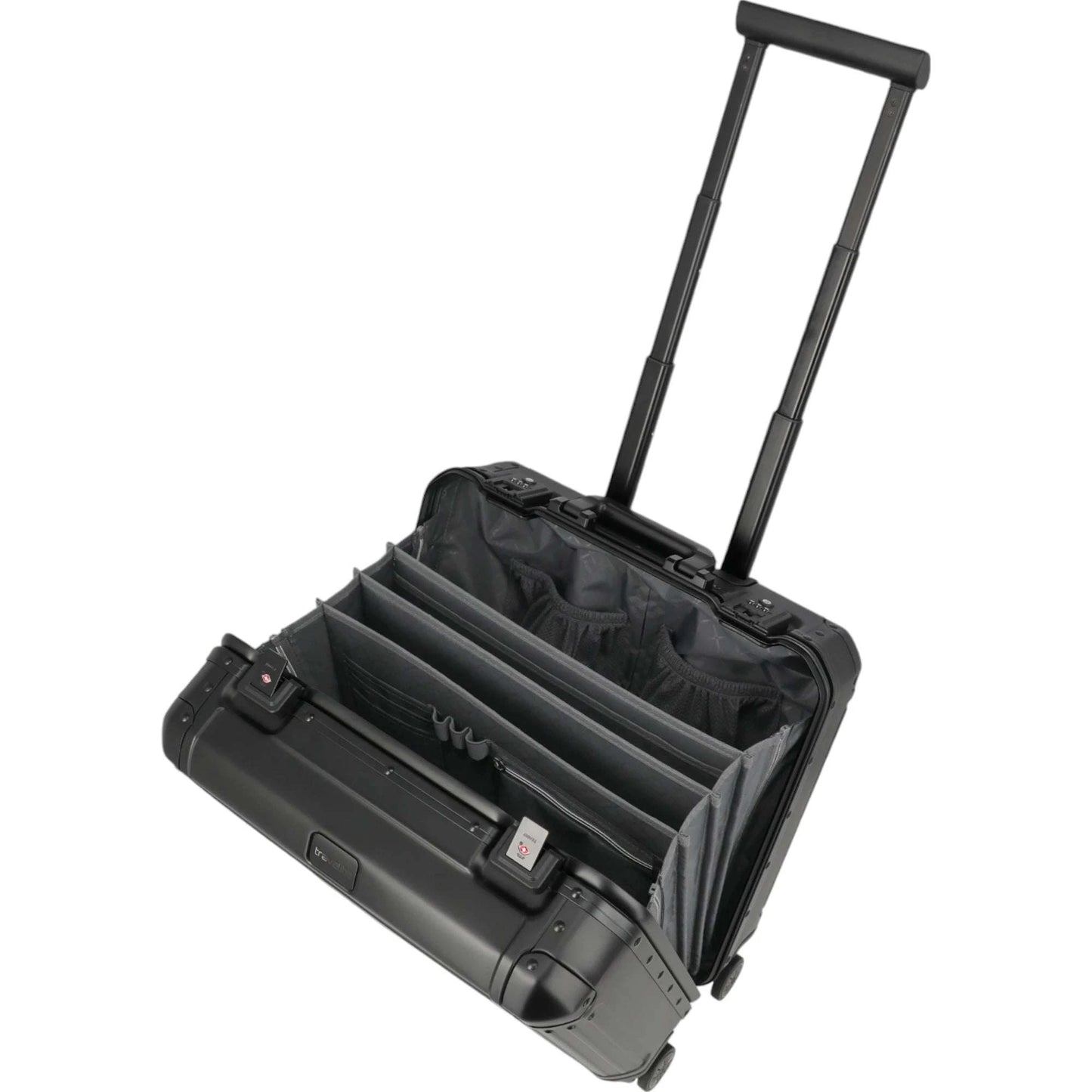 Travelite Next 4-Rad Business Trolley aus Aluminium 44 cm -Schwarz KOFFER-PLUS.COM