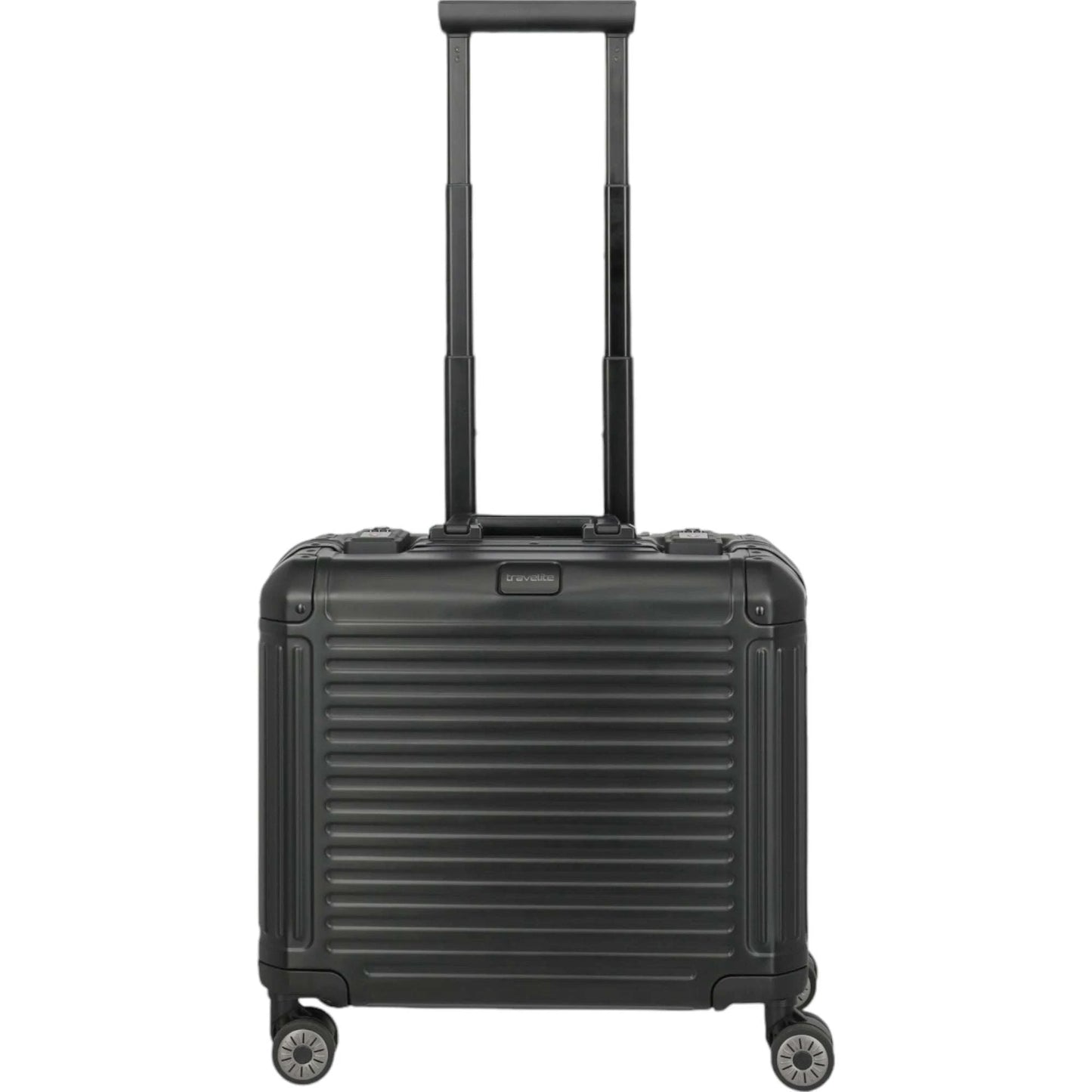 Travelite Next 4-Rad Business Trolley aus Aluminium 44 cm -Schwarz KOFFER-PLUS.COM