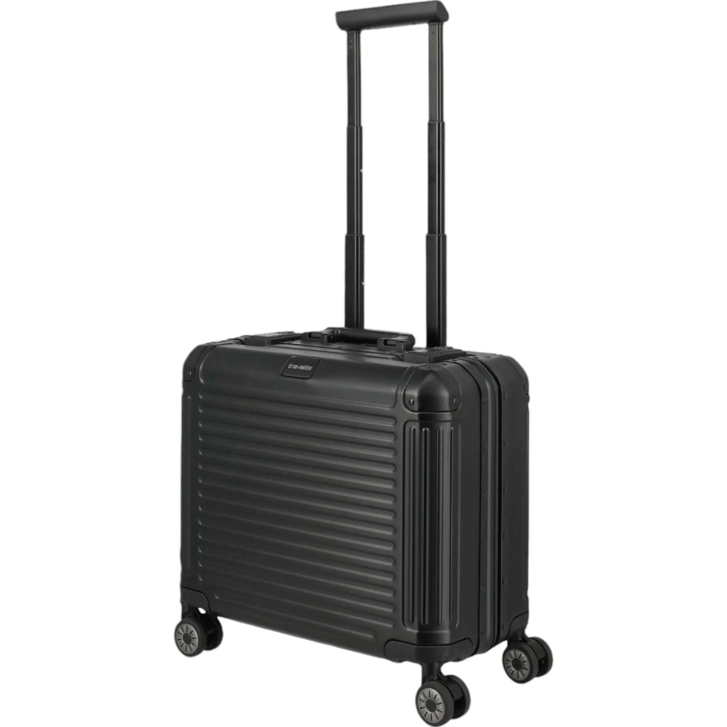 Travelite Next 4-Rad Business Trolley aus Aluminium 44 cm -Schwarz KOFFER-PLUS.COM