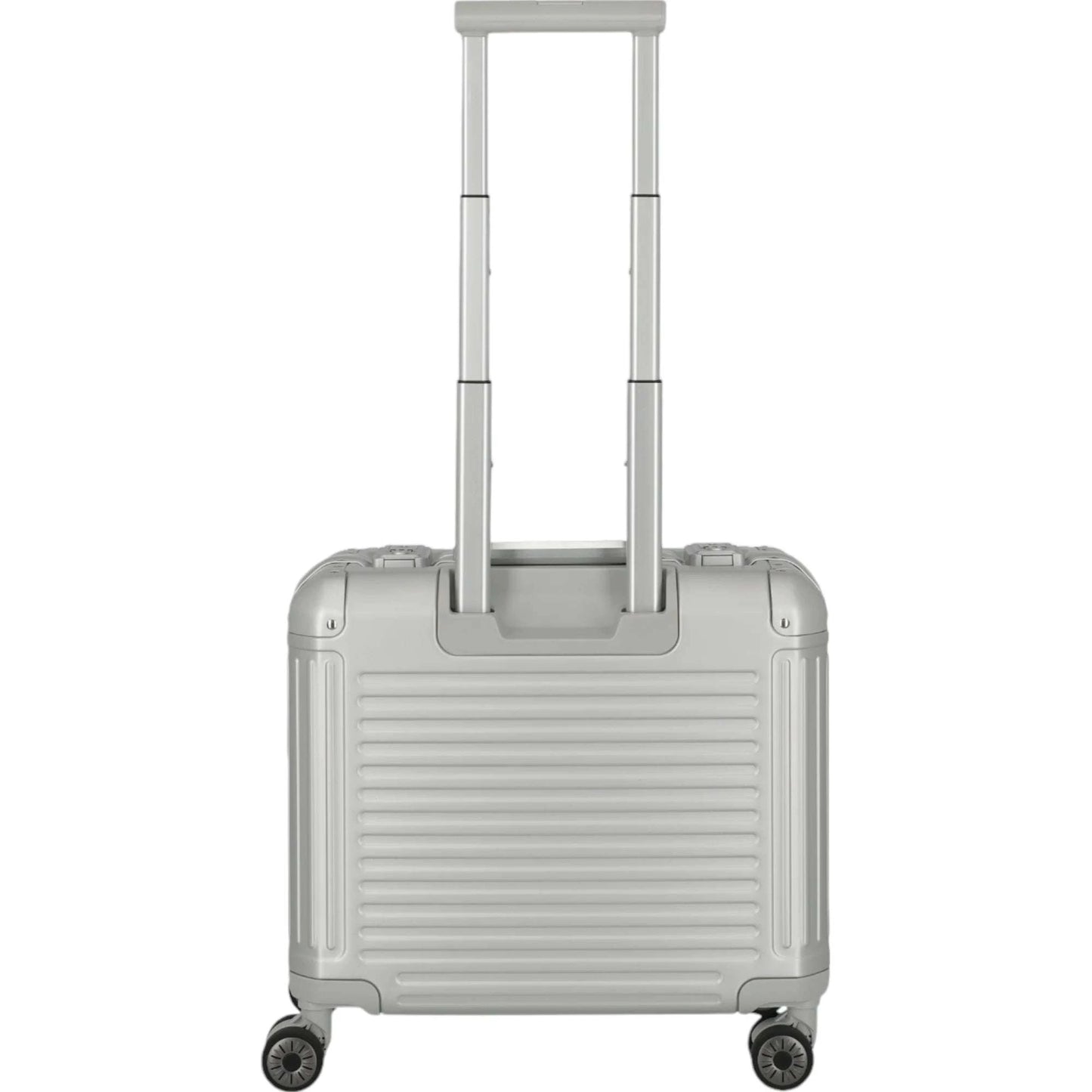 Travelite Next 4-Rad Business Trolley aus Aluminium 44 cm -Silber KOFFER-PLUS.COM