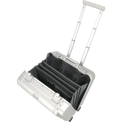 Travelite Next 4-Rad Business Trolley aus Aluminium 44 cm -Silber KOFFER-PLUS.COM