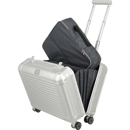 Travelite Next 4-Rad Business Trolley aus Aluminium 44 cm -Silber KOFFER-PLUS.COM