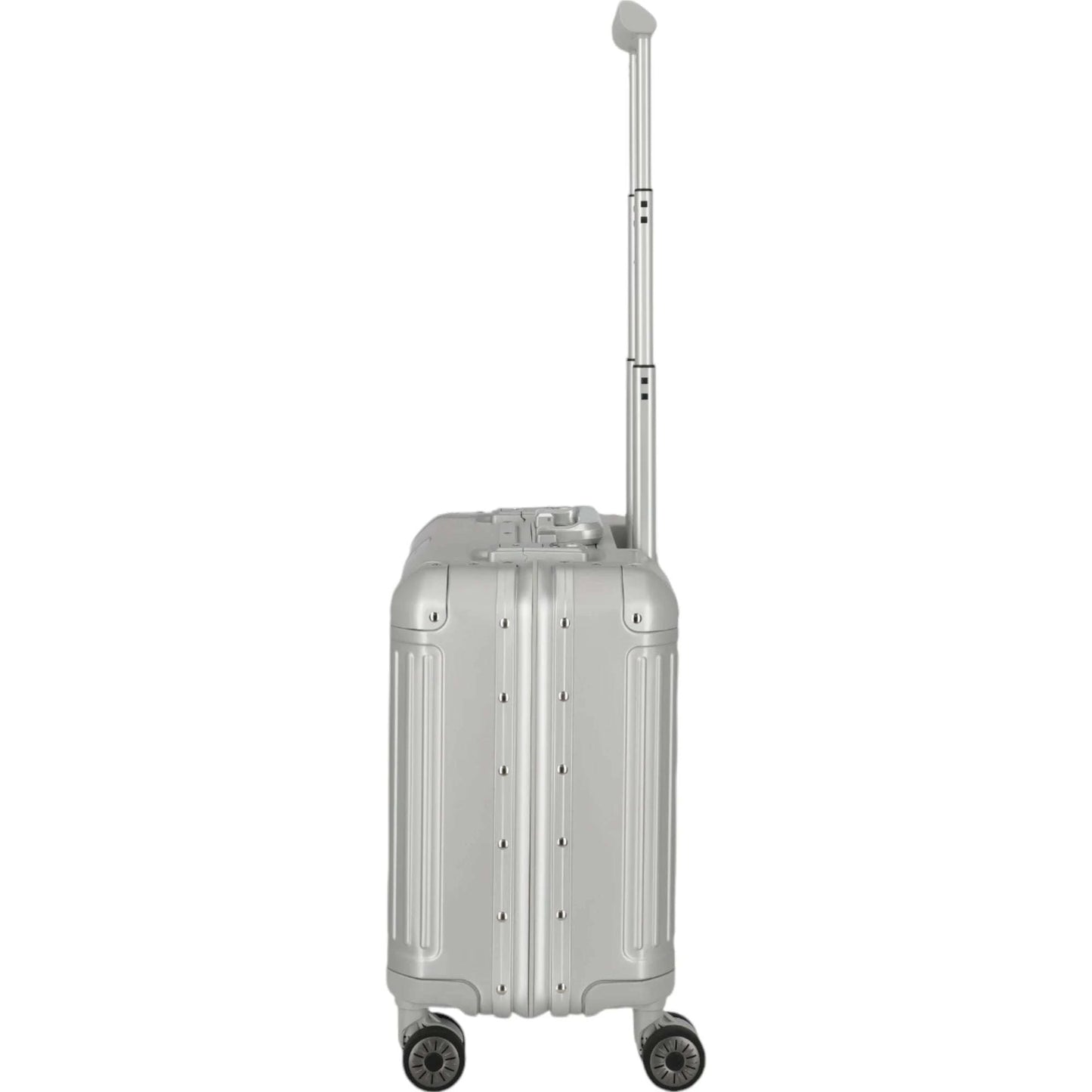 Travelite Next 4-Rad Business Trolley aus Aluminium 44 cm -Silber KOFFER-PLUS.COM