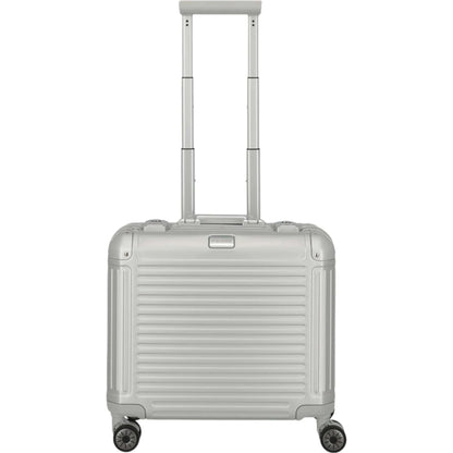 Travelite Next 4-Rad Business Trolley aus Aluminium 44 cm -Silber KOFFER-PLUS.COM