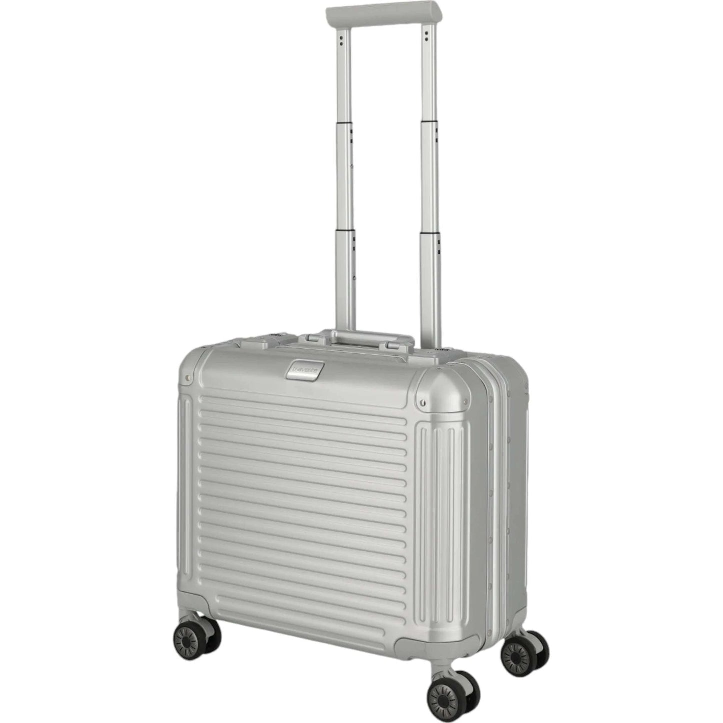 Travelite Next 4-Rad Business Trolley aus Aluminium 44 cm -Silber KOFFER-PLUS.COM