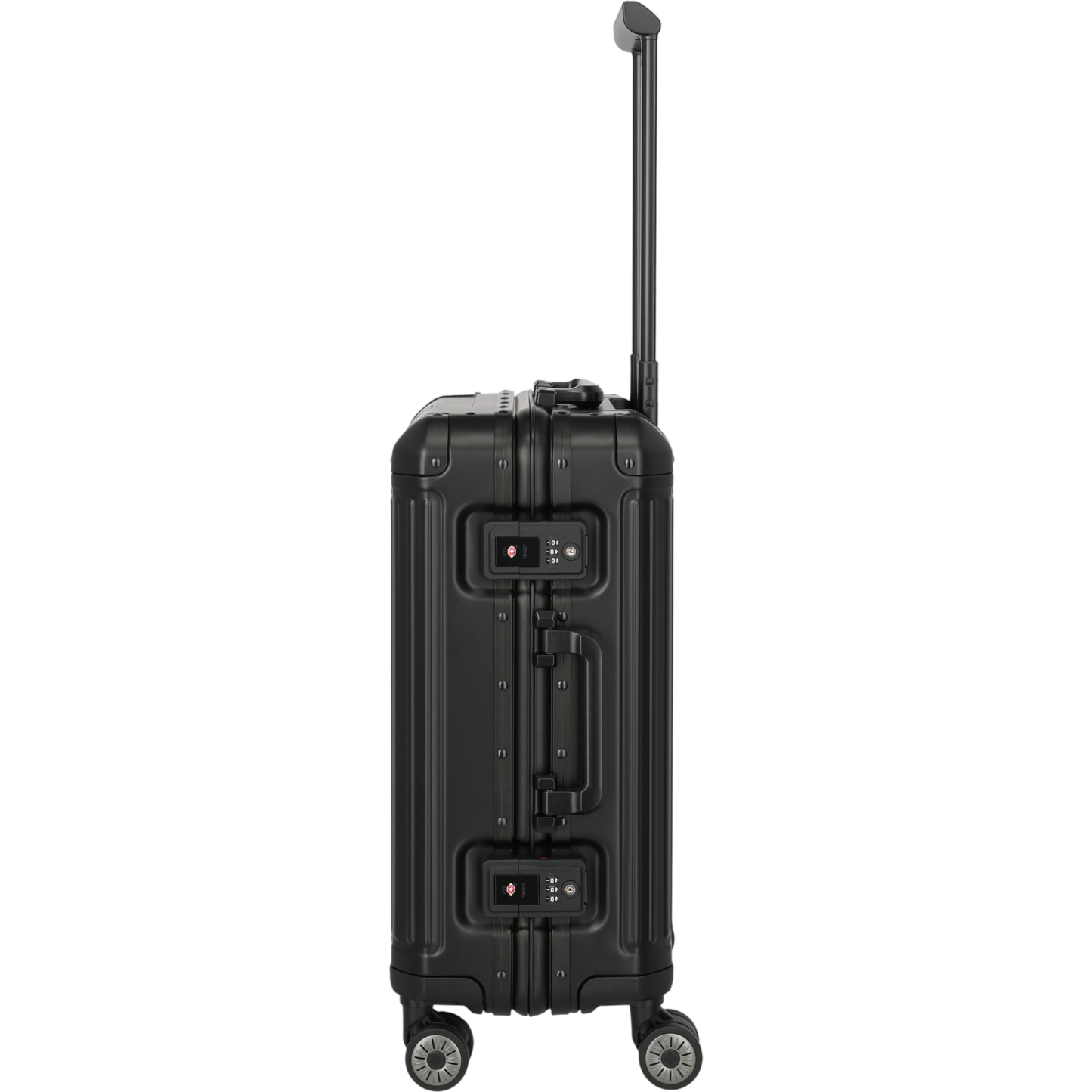 Travelite Next 4-Rollen-Kabinentrolley aus Aluminium 55 cm -Schwarz KOFFER-PLUS.COM