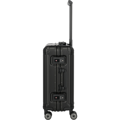 Travelite Next 4-Rollen-Kabinentrolley aus Aluminium 55 cm -Schwarz KOFFER-PLUS.COM