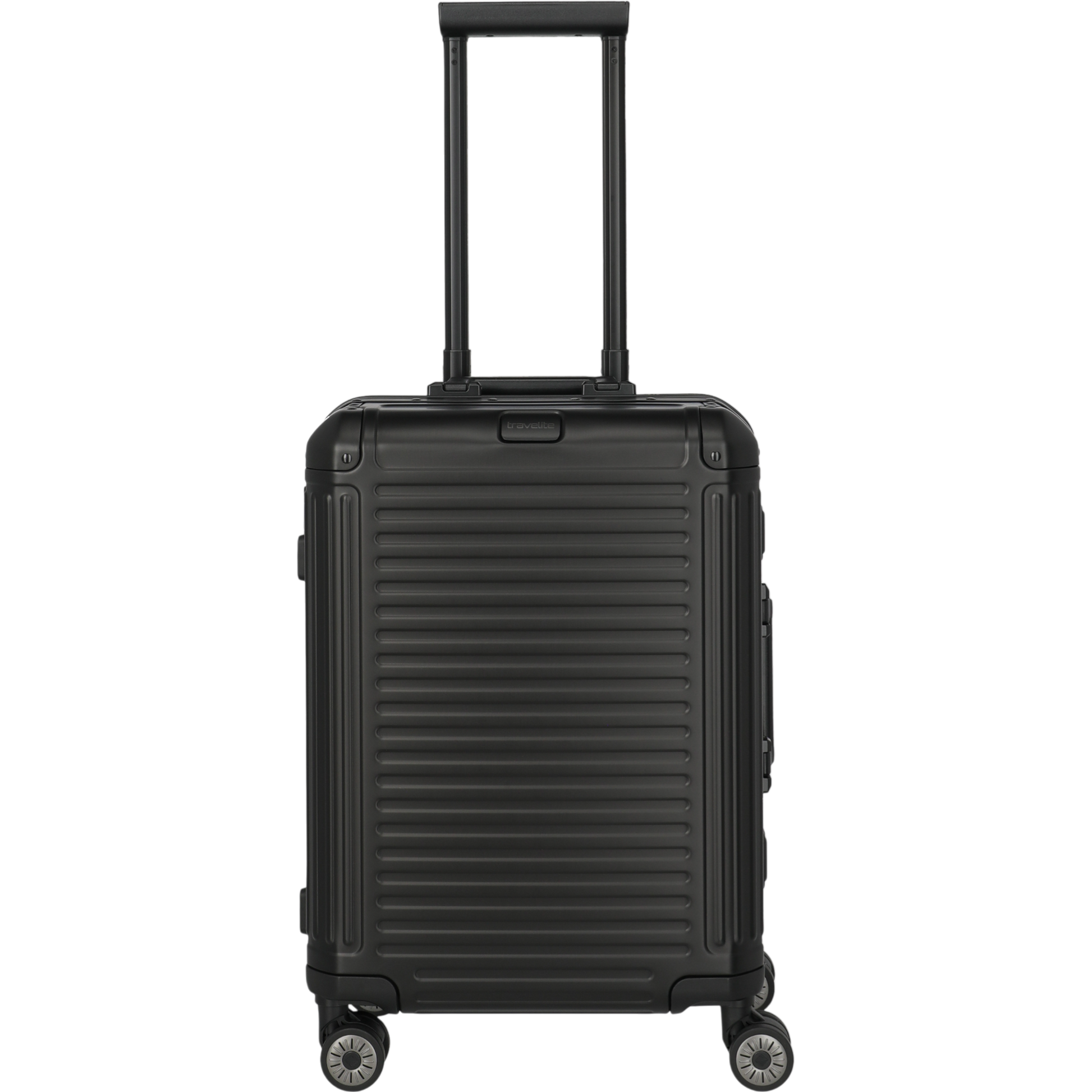 Travelite Next 4-Rollen-Kabinentrolley aus Aluminium 55 cm -Schwarz KOFFER-PLUS.COM