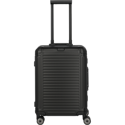 Travelite Next 4-Rollen-Kabinentrolley aus Aluminium 55 cm -Schwarz KOFFER-PLUS.COM