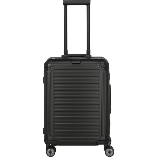 Travelite Next 4-Rollen-Kabinentrolley aus Aluminium 55 cm -Schwarz KOFFER-PLUS.COM