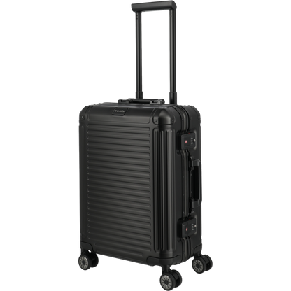 Travelite Next 4-Rollen-Kabinentrolley aus Aluminium 55 cm -Schwarz KOFFER-PLUS.COM