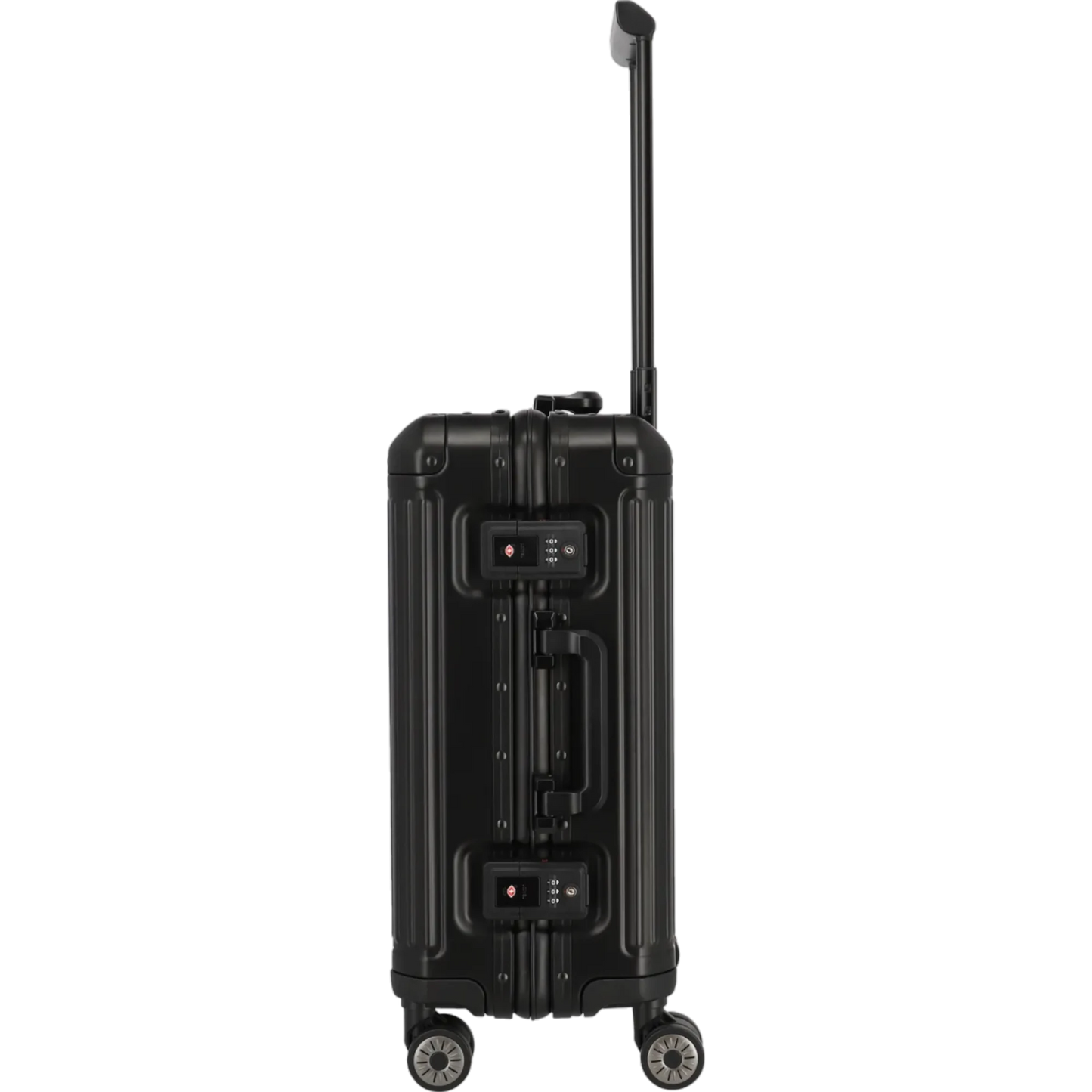 Travelite Next  4-Rollen-Kabinentrolley aus Aluminium 55 cm -Schwarz KOFFER-PLUS.COM