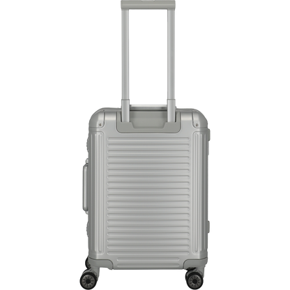 Travelite Next 4-Rollen-Kabinentrolley aus Aluminium 55 cm -Silber KOFFER-PLUS.COM