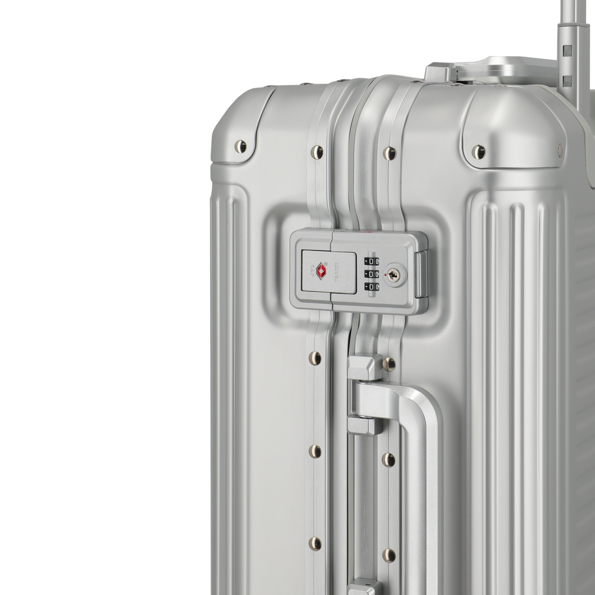 Travelite Next 4-Rollen-Kabinentrolley aus Aluminium 55 cm -Silber KOFFER-PLUS.COM