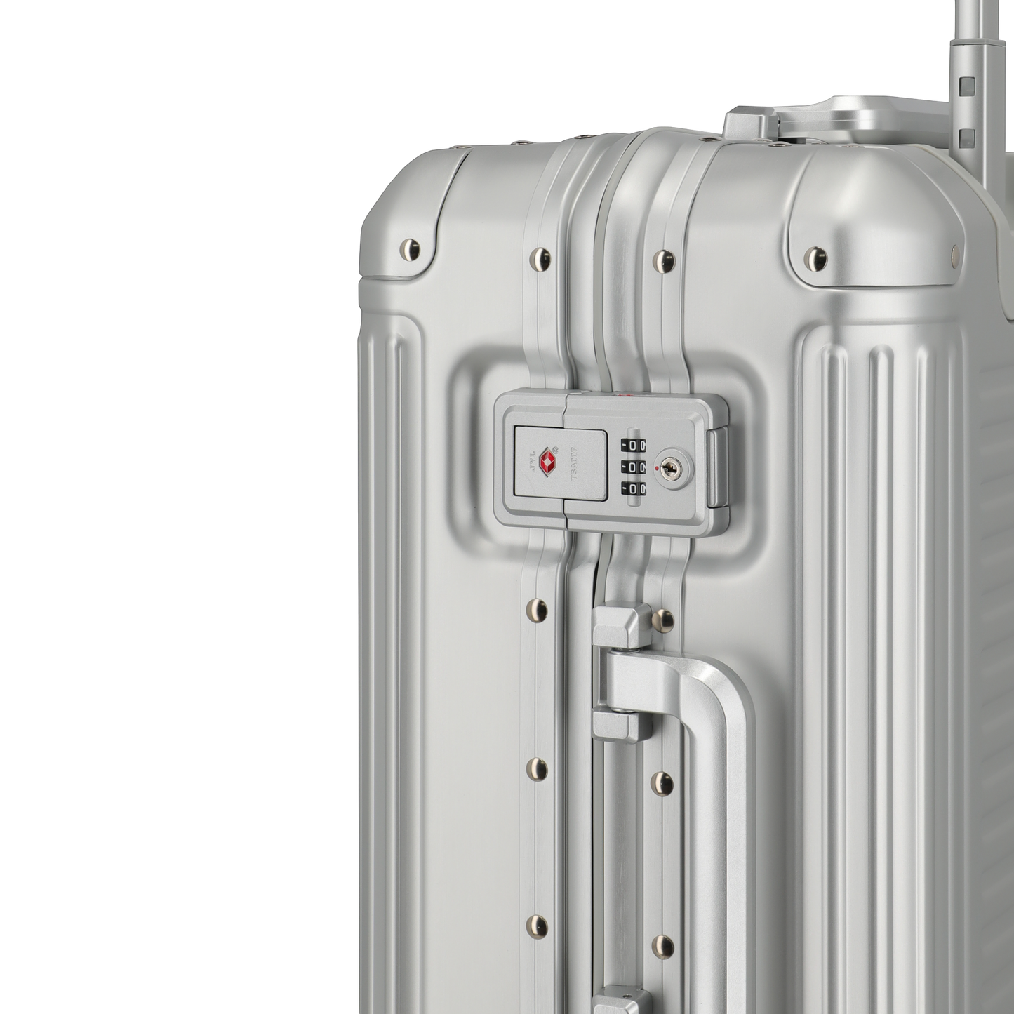 Travelite Next 4-Rollen-Kabinentrolley aus Aluminium 55 cm -Silber KOFFER-PLUS.COM