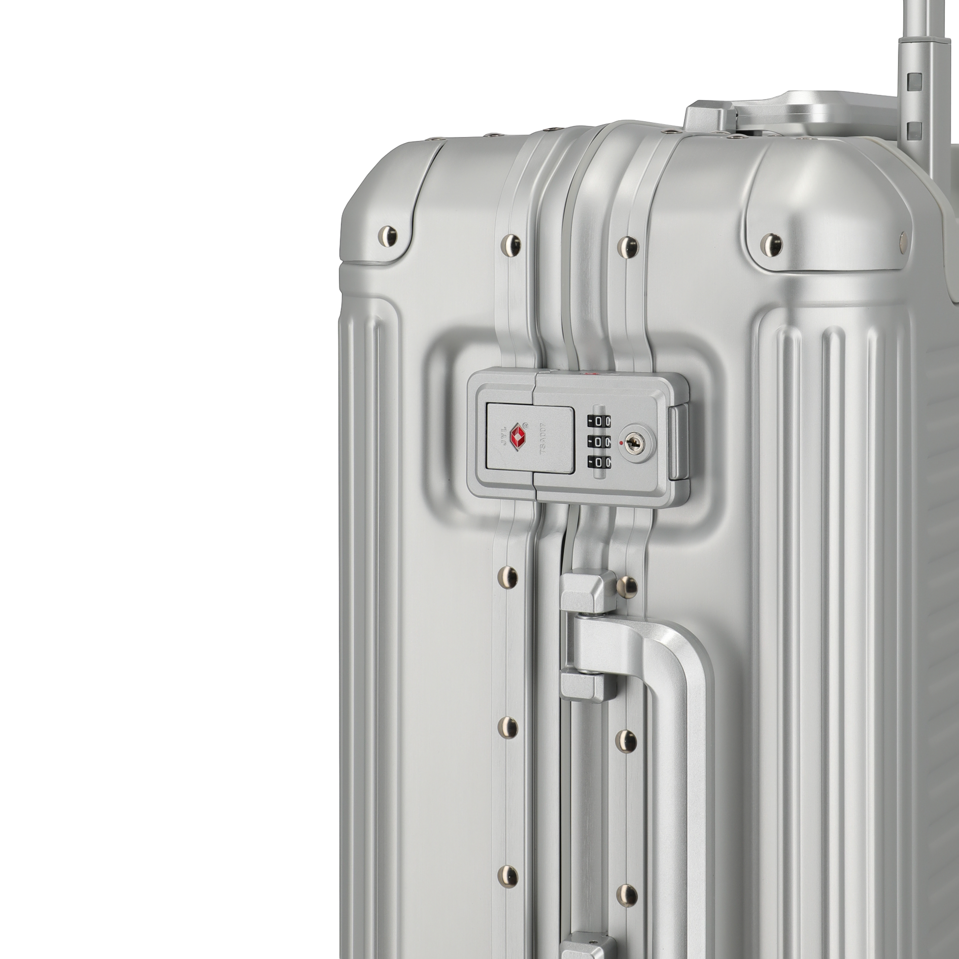 Travelite Next 4-Rollen-Kabinentrolley aus Aluminium 55 cm -Silber KOFFER-PLUS.COM