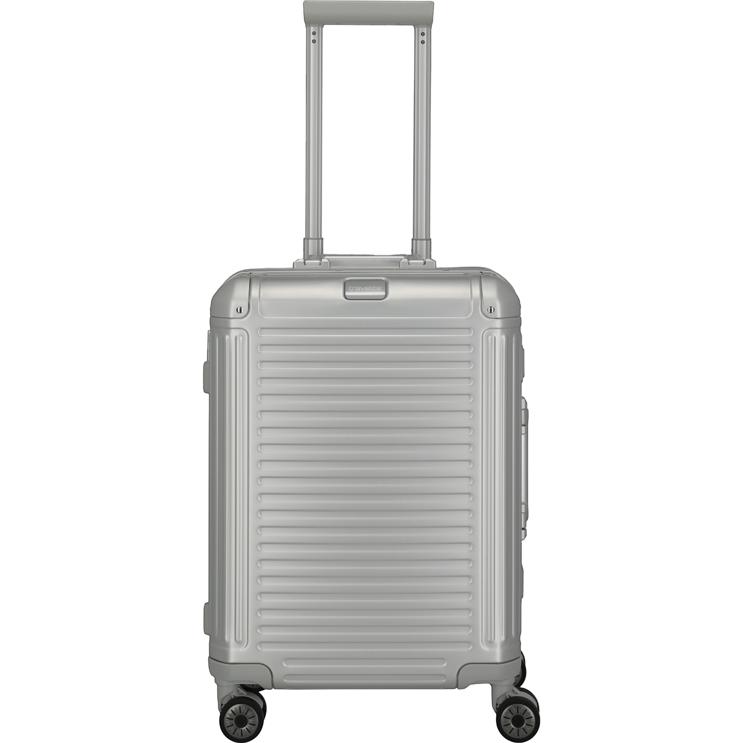 Travelite Next 4-Rollen-Kabinentrolley aus Aluminium 55 cm -Silber KOFFER-PLUS.COM