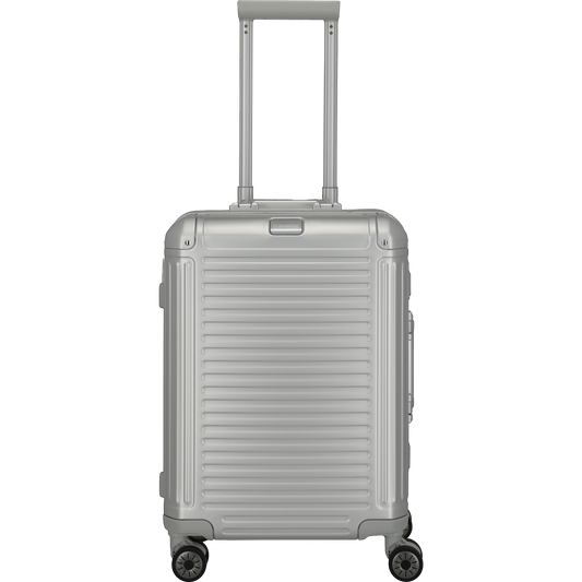 Travelite Next 4-Rollen-Kabinentrolley aus Aluminium 55 cm -Silber KOFFER-PLUS.COM