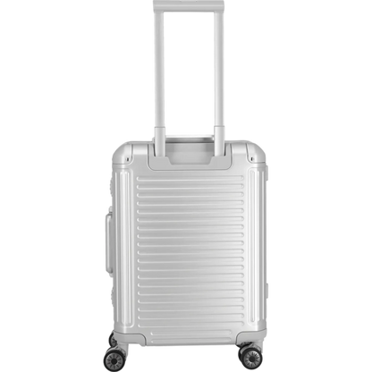 Travelite Next  4-Rollen-Kabinentrolley aus Aluminium 55 cm -Silber KOFFER-PLUS.COM