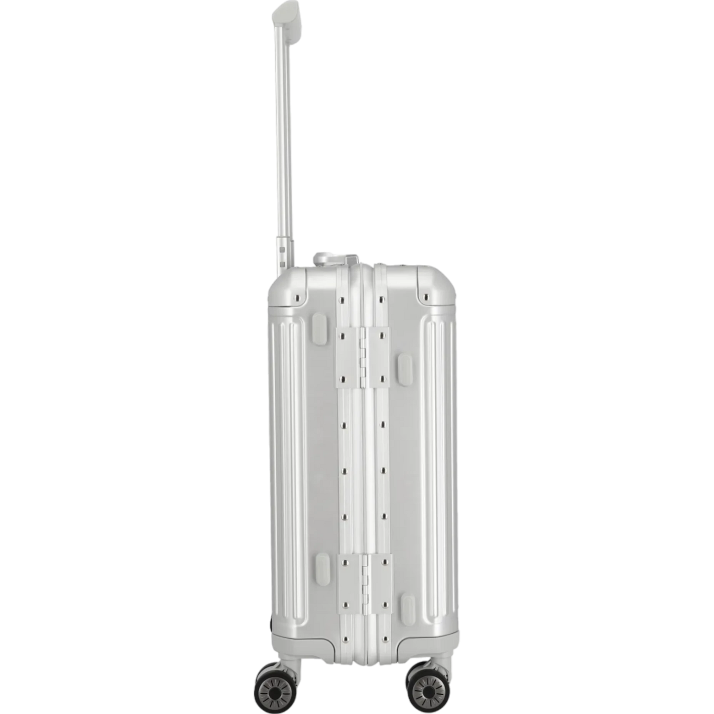 Travelite Next  4-Rollen-Kabinentrolley aus Aluminium 55 cm -Silber KOFFER-PLUS.COM