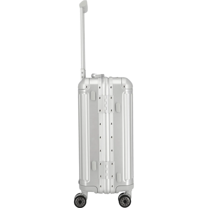 Travelite Next  4-Rollen-Kabinentrolley aus Aluminium 55 cm -Silber KOFFER-PLUS.COM