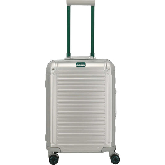 Travelite Next 4-Rollen-Bordtrolley 75 Jahre Edition S 55 cm -Silber-Grün KOFFER-PLUS.COM