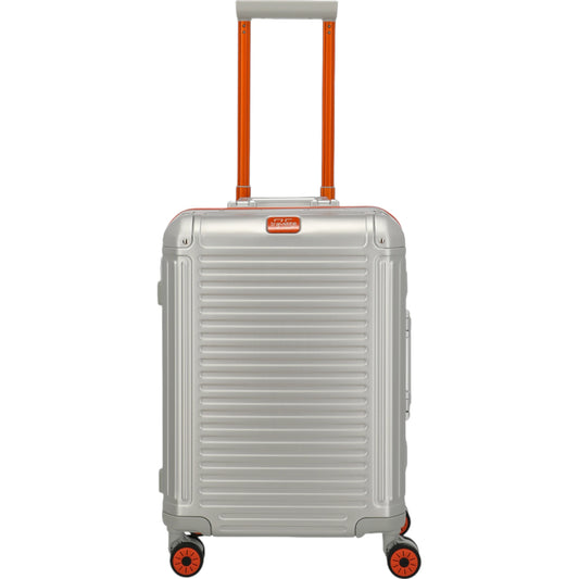 Travelite Next 4-Rollen-Bordtrolley 75 Jahre Edition S 55 cm -Silber-Orange KOFFER-PLUS.COM