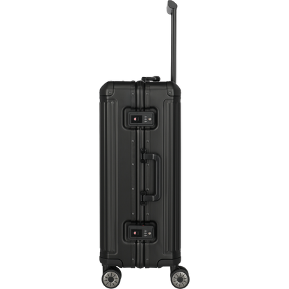 Travelite Next 4-Rollen-Trolley aus Aluminium 67 cm -Schwarz KOFFER-PLUS.COM