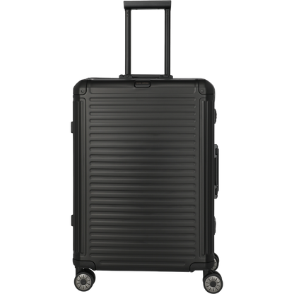 Travelite Next 4-Rollen-Trolley aus Aluminium 67 cm -Schwarz KOFFER-PLUS.COM