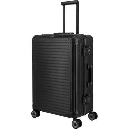 Travelite Next 4-Rollen-Trolley aus Aluminium 67 cm -Schwarz KOFFER-PLUS.COM