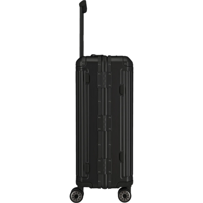 Travelite Next  4-Rollen-Trolley aus Aluminium 67 cm -Schwarz KOFFER-PLUS.COM