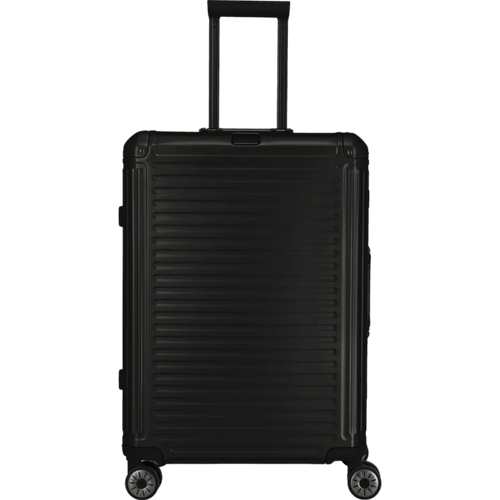 Travelite Next 4-Rollen-Trolley aus Aluminium 67 cm -Schwarz