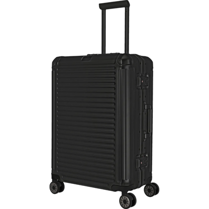 Travelite Next  4-Rollen-Trolley aus Aluminium 67 cm -Schwarz KOFFER-PLUS.COM