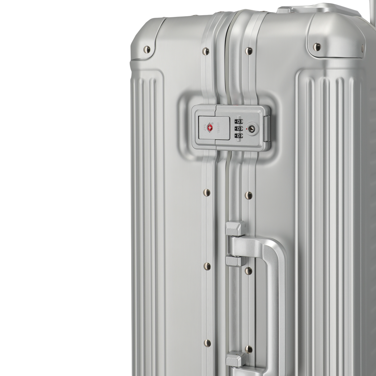 Travelite Next 4-Rollen-Trolley aus Aluminium 67 cm -Silber KOFFER-PLUS.COM