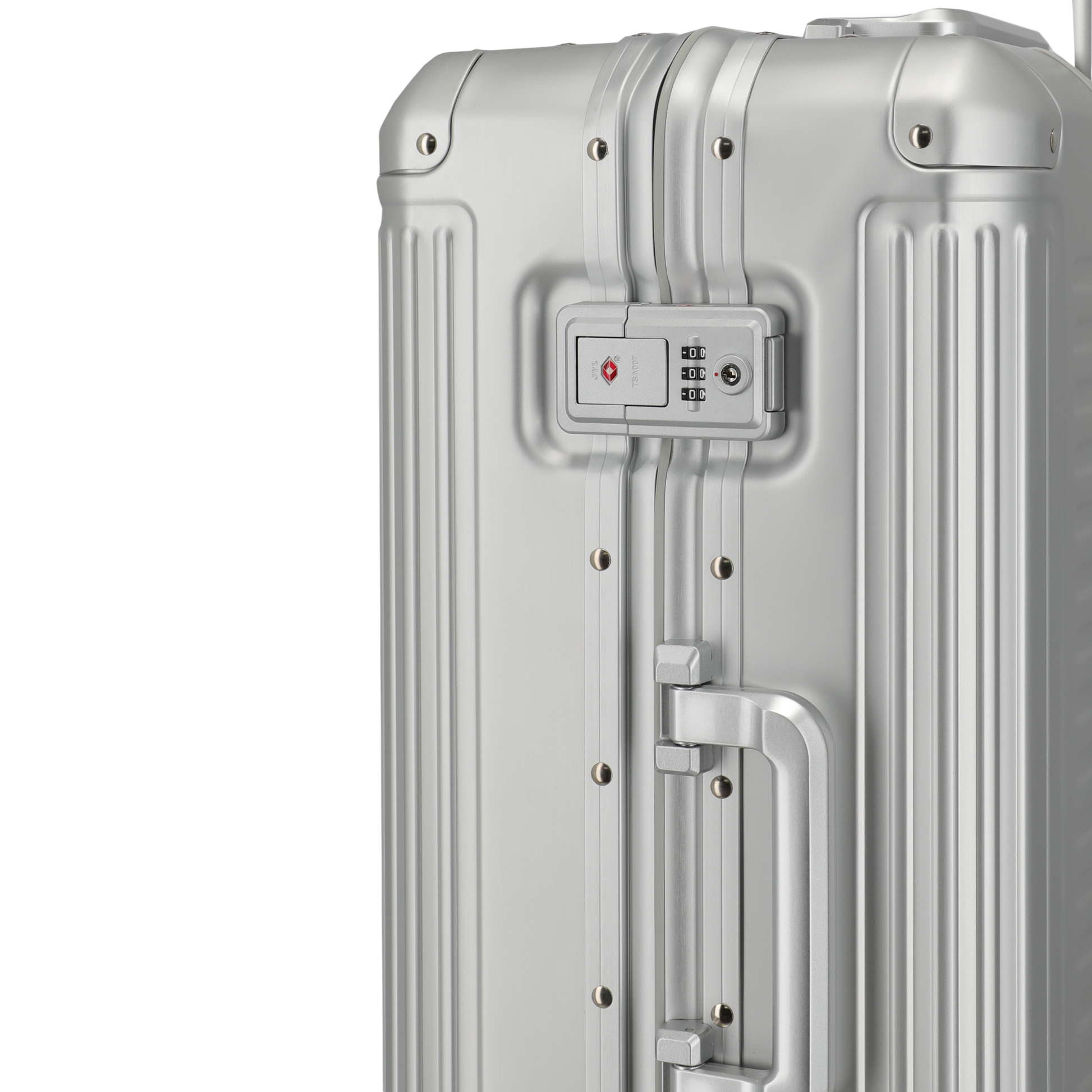 Travelite Next 4-Rollen-Trolley aus Aluminium 67 cm -Silber KOFFER-PLUS.COM