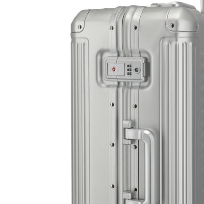 Travelite Next 4-Rollen-Trolley aus Aluminium 67 cm -Silber KOFFER-PLUS.COM