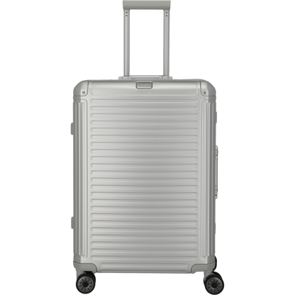 Travelite Next 4-Rollen-Trolley aus Aluminium 67 cm -Silber KOFFER-PLUS.COM