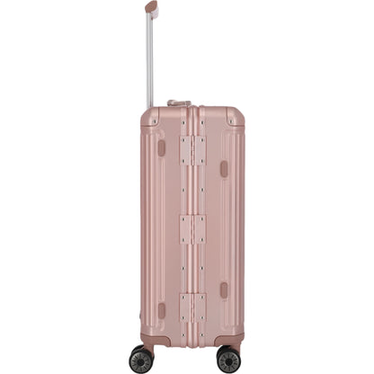 Travelite Next 4-Rollen-Trolley aus Aluminium 67 cm -Rose KOFFER-PLUS.COM