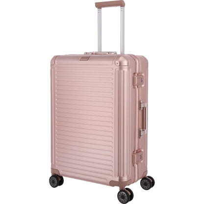 Travelite Next 4-Rollen-Trolley aus Aluminium 67 cm -Rose KOFFER-PLUS.COM