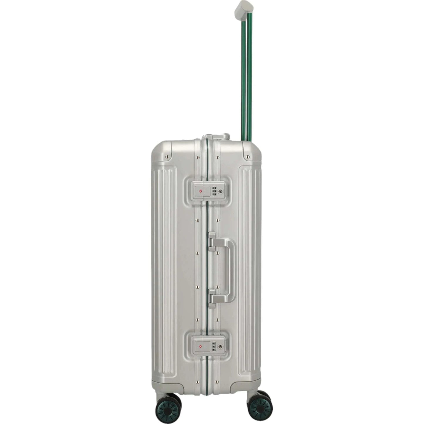 Travelite Next 4-Rollen-Trolley 75 Jahre Edition 67 cm -Silber-Grün KOFFER-PLUS.COM