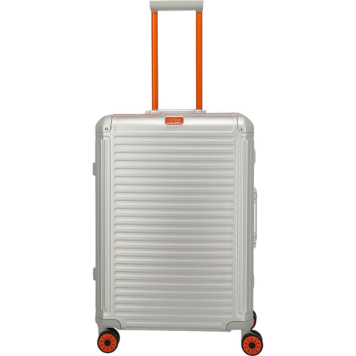 Travelite Next 4-Rollen-Trolley 75 Jahre Edition 67 cm -Silber-Orange