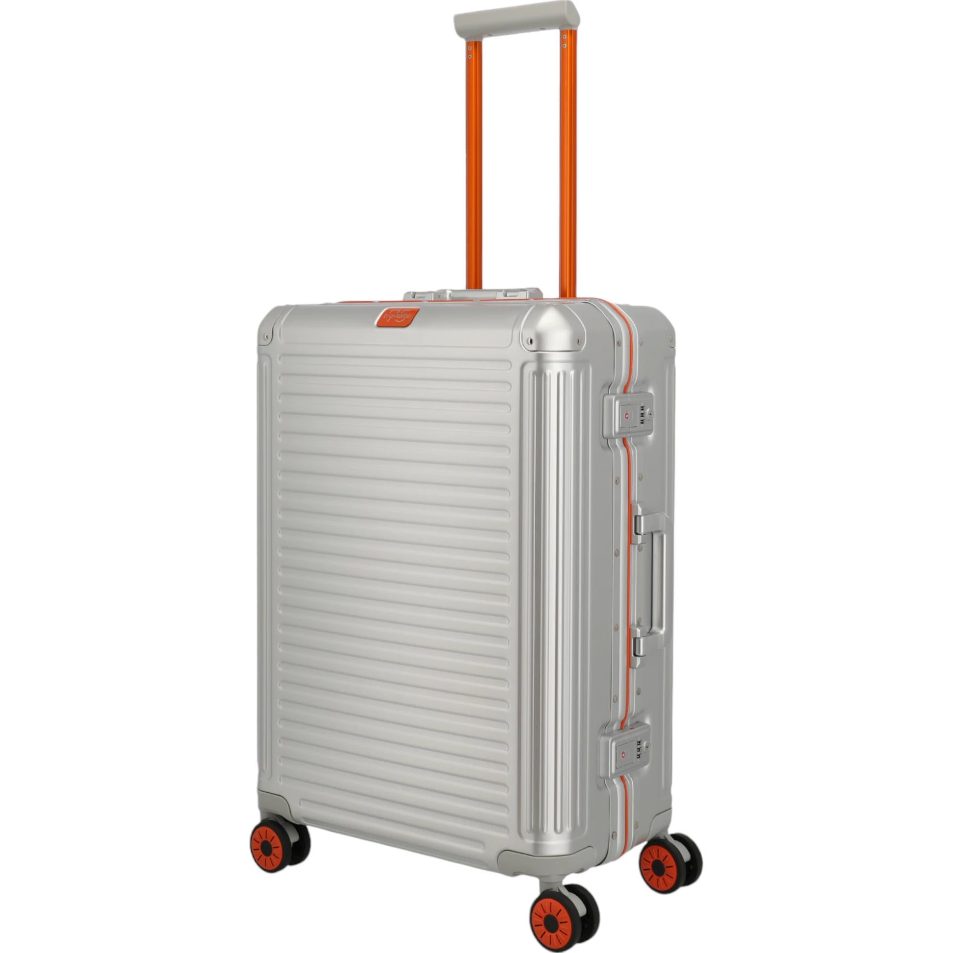 Travelite Next 4-Rollen-Trolley 75 Jahre Edition 67 cm -Silber-Orange KOFFER-PLUS.COM