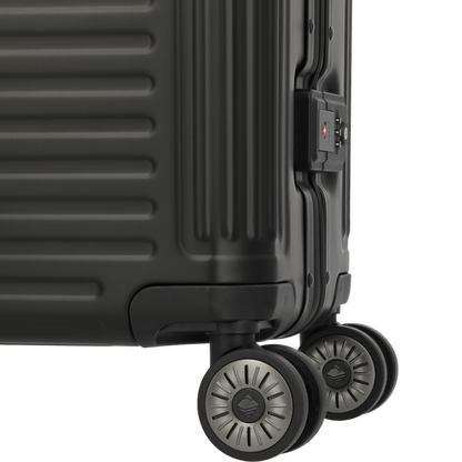Travelite Next 4-Rollen-Trolley aus Aluminium 77 cm -Schwarz KOFFER-PLUS.COM